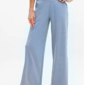 Athleta Light Blue Wide-Leg Pants